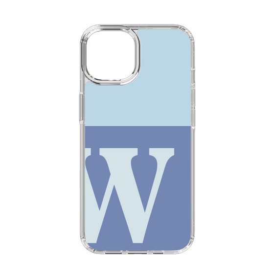 Slim Protection Case［ Original - initial two tone - W blue ］