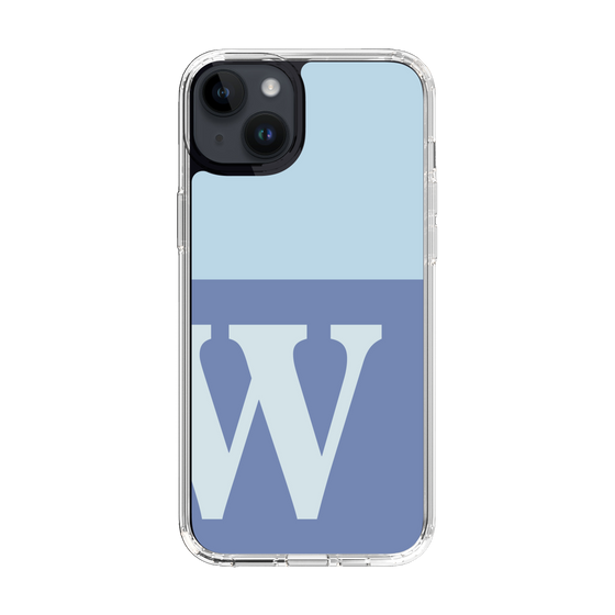 Slim Protection Case［ Original - initial two tone - W blue ］