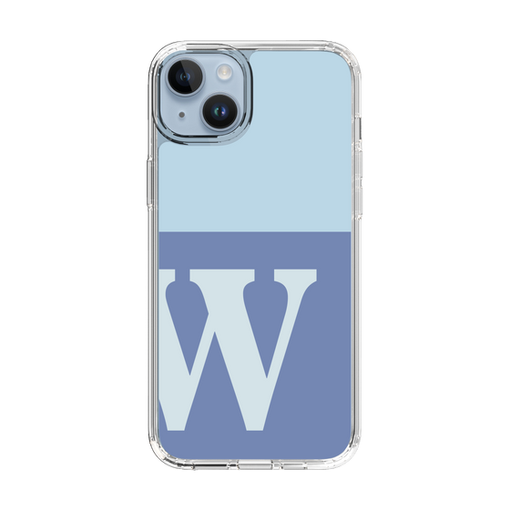 Slim Protection Case［ Original - initial two tone - W blue ］