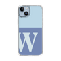 Slim Protection Case［ Original - initial two tone - W blue ］