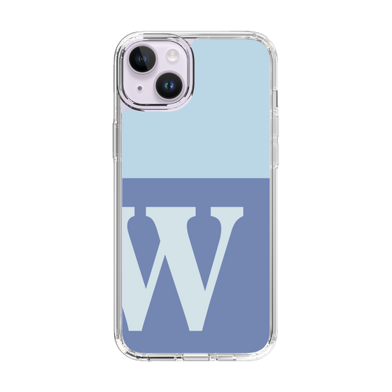 Slim Protection Case［ Original - initial two tone - W blue ］