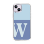 Slim Protection Case［ Original - initial two tone - W blue ］