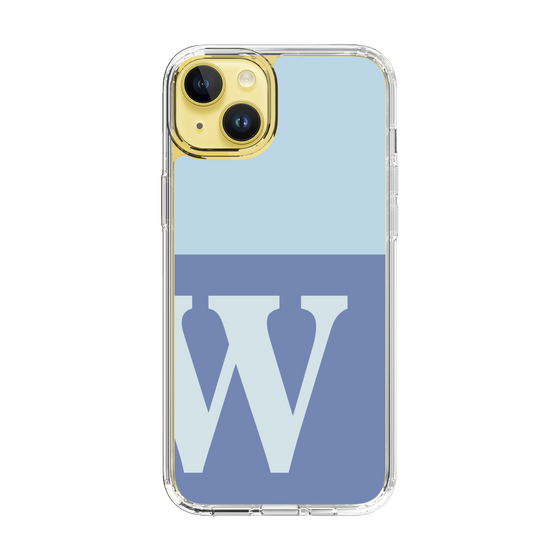 Slim Protection Case［ Original - initial two tone - W blue ］