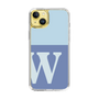 Slim Protection Case［ Original - initial two tone - W blue ］