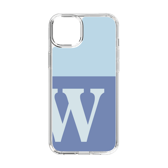 Slim Protection Case［ Original - initial two tone - W blue ］