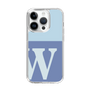 Slim Protection Case［ Original - initial two tone - W blue ］