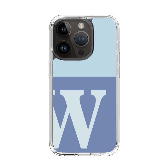 Slim Protection Case［ Original - initial two tone - W blue ］