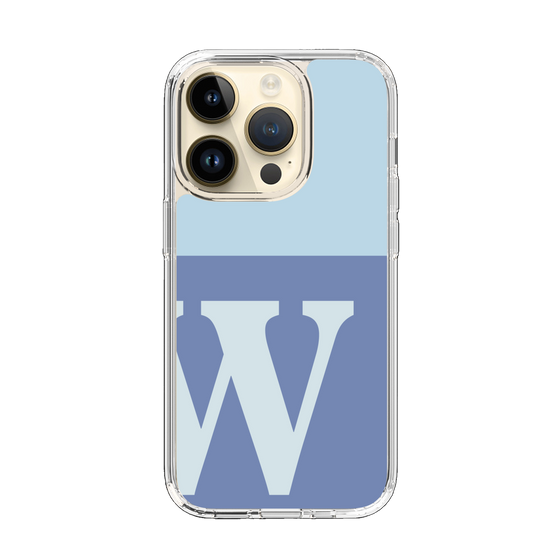 Slim Protection Case［ Original - initial two tone - W blue ］