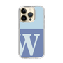 Slim Protection Case［ Original - initial two tone - W blue ］
