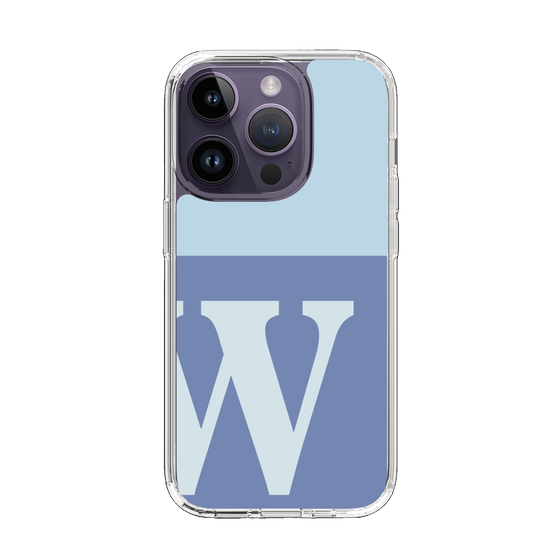 Slim Protection Case［ Original - initial two tone - W blue ］