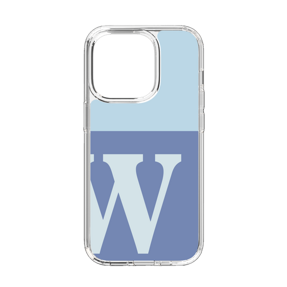 Slim Protection Case［ Original - initial two tone - W blue ］