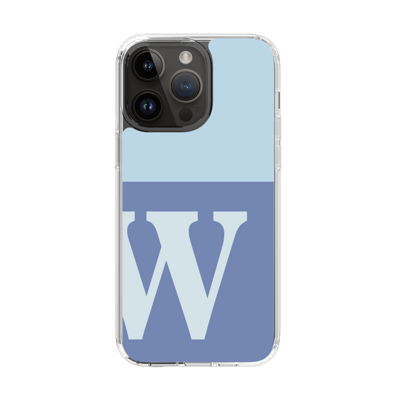 Slim Protection Case［ Original - initial two tone - W blue ］