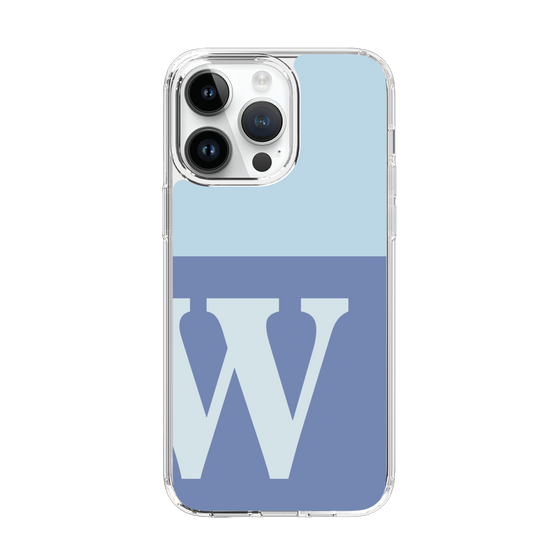 Slim Protection Case［ Original - initial two tone - W blue ］