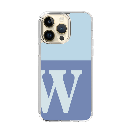 Slim Protection Case［ Original - initial two tone - W blue ］