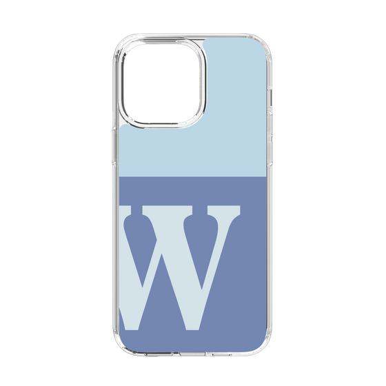 Slim Protection Case［ Original - initial two tone - W blue ］