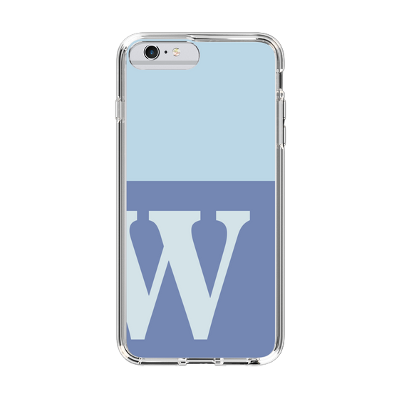 Slim Protection Case［ Original - initial two tone - W blue ］