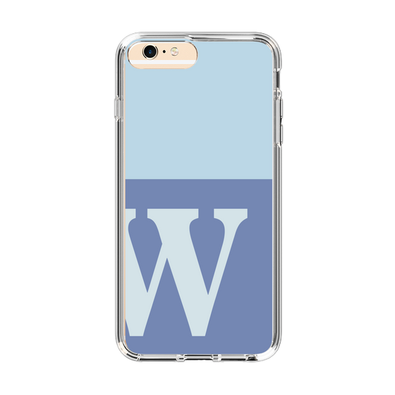 Slim Protection Case［ Original - initial two tone - W blue ］