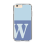 Slim Protection Case［ Original - initial two tone - W blue ］