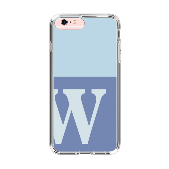 Slim Protection Case［ Original - initial two tone - W blue ］