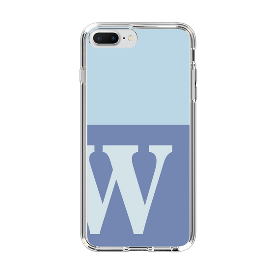 Slim Protection Case［ Original - initial two tone - W blue ］