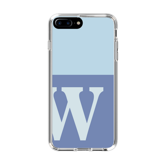 Slim Protection Case［ Original - initial two tone - W blue ］