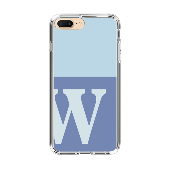Slim Protection Case［ Original - initial two tone - W blue ］