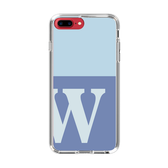 Slim Protection Case［ Original - initial two tone - W blue ］