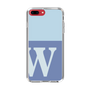 Slim Protection Case［ Original - initial two tone - W blue ］