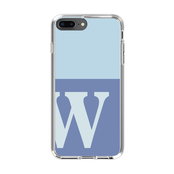 Slim Protection Case［ Original - initial two tone - W blue ］