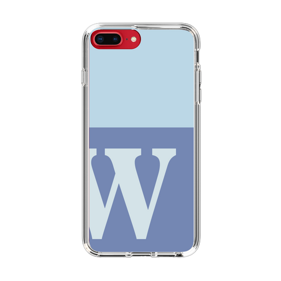 Slim Protection Case［ Original - initial two tone - W blue ］