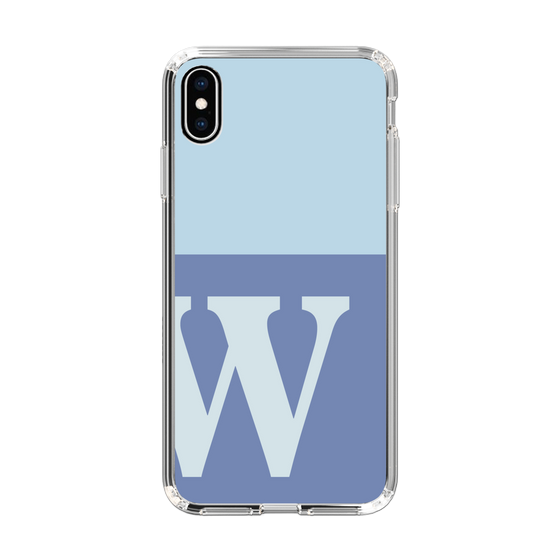 Slim Protection Case［ Original - initial two tone - W blue ］