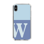 Slim Protection Case［ Original - initial two tone - W blue ］