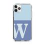 Slim Protection Case［ Original - initial two tone - W blue ］