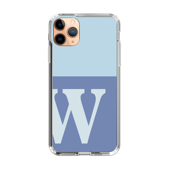 Slim Protection Case［ Original - initial two tone - W blue ］