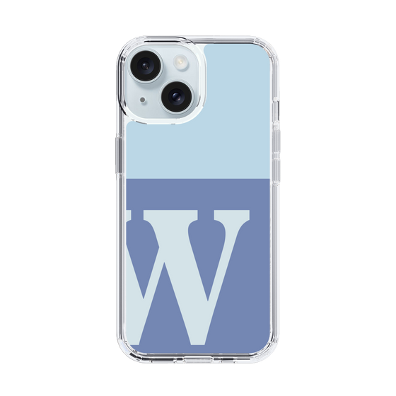 Slim Protection Case［ Original - initial two tone - W blue ］