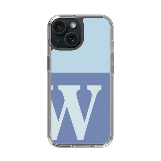 Slim Protection Case［ Original - initial two tone - W blue ］