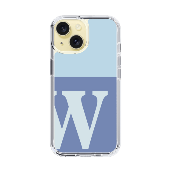 Slim Protection Case［ Original - initial two tone - W blue ］