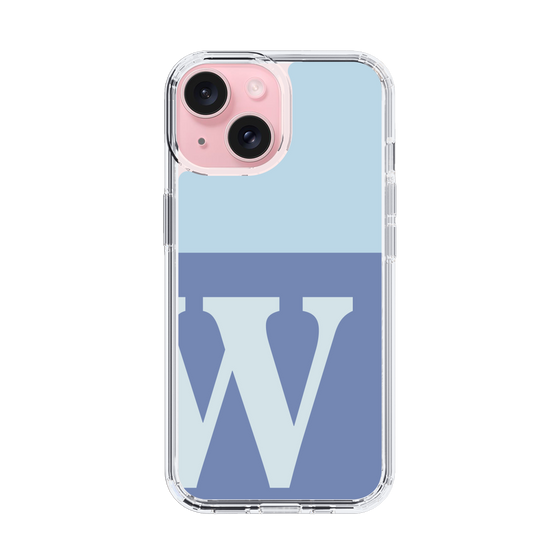 Slim Protection Case［ Original - initial two tone - W blue ］