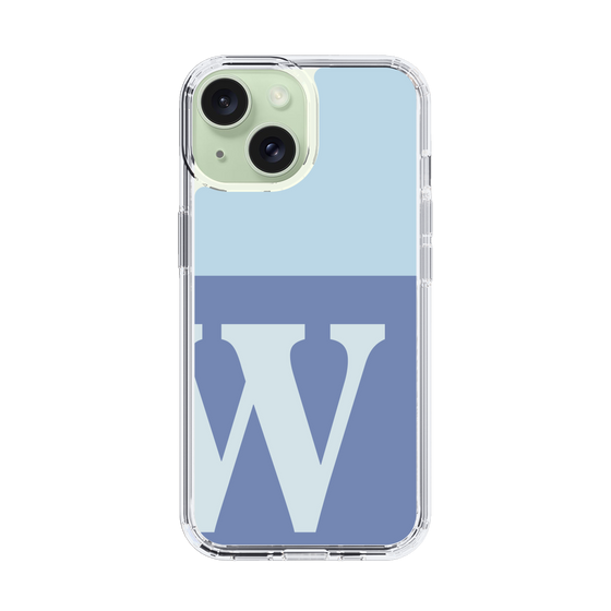 Slim Protection Case［ Original - initial two tone - W blue ］