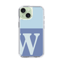 Slim Protection Case［ Original - initial two tone - W blue ］