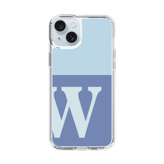 Slim Protection Case［ Original - initial two tone - W blue ］