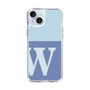 Slim Protection Case［ Original - initial two tone - W blue ］