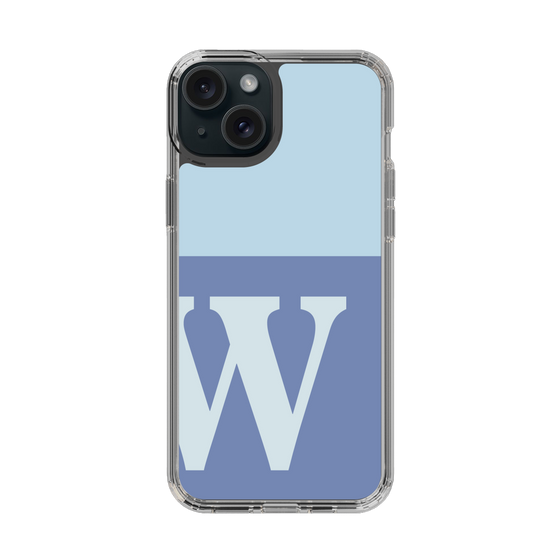 Slim Protection Case［ Original - initial two tone - W blue ］