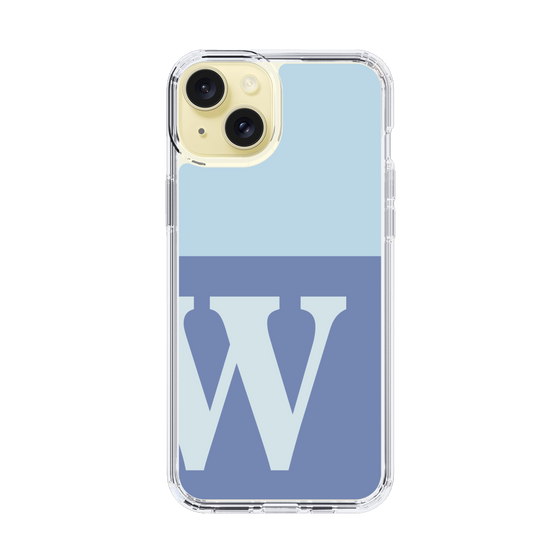 Slim Protection Case［ Original - initial two tone - W blue ］