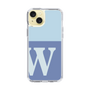 Slim Protection Case［ Original - initial two tone - W blue ］