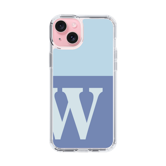 Slim Protection Case［ Original - initial two tone - W blue ］