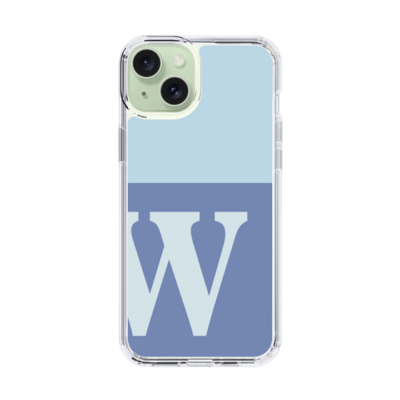 Slim Protection Case［ Original - initial two tone - W blue ］
