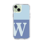 Slim Protection Case［ Original - initial two tone - W blue ］
