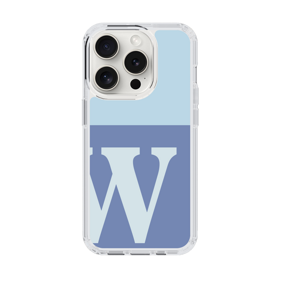 Slim Protection Case［ Original - initial two tone - W blue ］