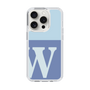 Slim Protection Case［ Original - initial two tone - W blue ］